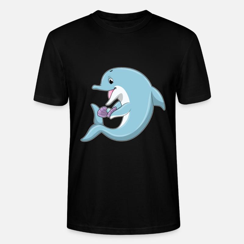 Delfin Perle - Stanley/Stella Unisex Bio-T-Shirt CRAFTER - Schwarz