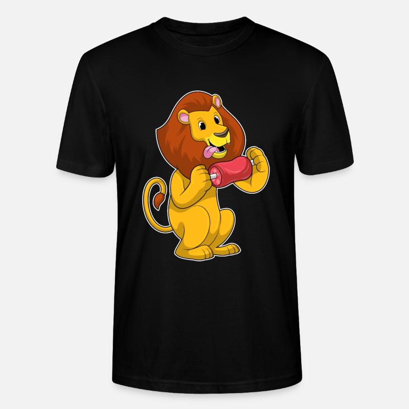 Löwe mit Fleisch - Stanley/Stella Unisex Bio-T-Shirt CRAFTER - Schwarz