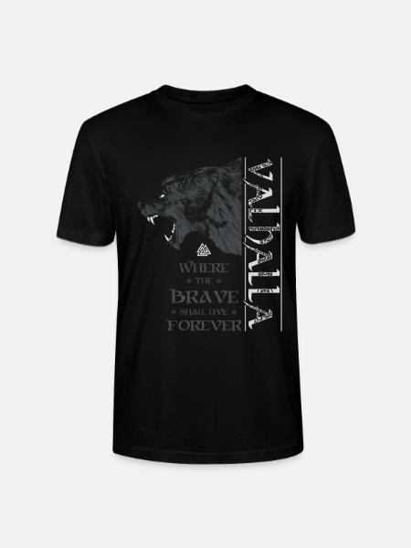 Valhalla Viking Grizzly Bjørn Wotan Knude Nordisk - Stanley Stella CRAFTER unisex økologisk-T-shirt - sort