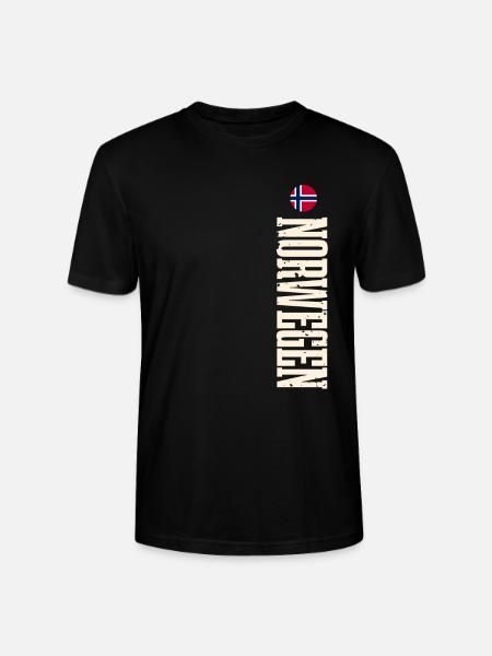 Norwegen - Stanley/Stella Unisex Bio-T-Shirt CRAFTER - Schwarz