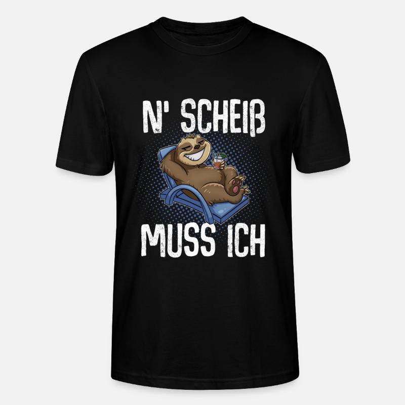 N'Scheiß Muss Ich - Stanley/Stella Unisex Bio-T-Shirt CRAFTER - Schwarz