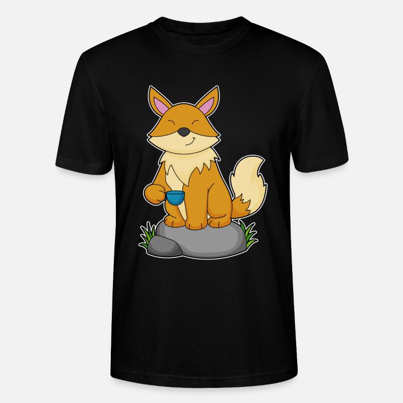 Fuchs Tasse - Stanley/Stella Unisex Bio-T-Shirt CRAFTER - Schwarz