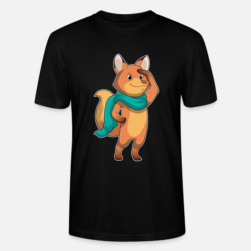 Fuchs Schal - Stanley/Stella Unisex Bio-T-Shirt CRAFTER - Schwarz