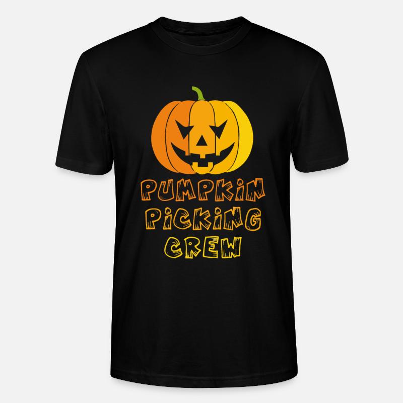Pumpkin picking crew - Stanley/Stella Unisex Bio-T-Shirt CRAFTER - Schwarz