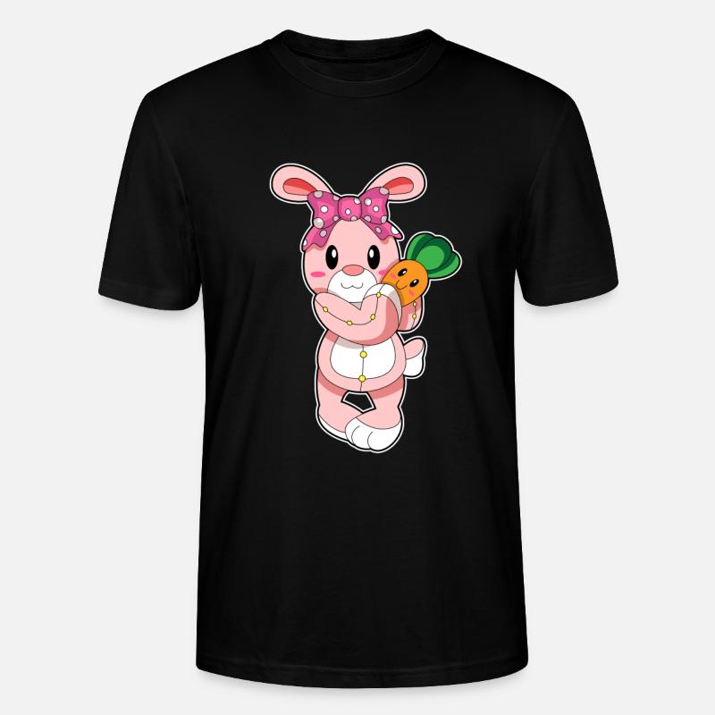 Hase als Spielzeug - Stanley/Stella Unisex Bio-T-Shirt CRAFTER - Schwarz