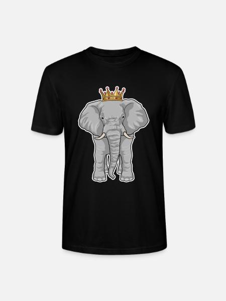 Elephant Crown - Stanley/Stella CRAFTER Unisex Organic T-Shirt - black