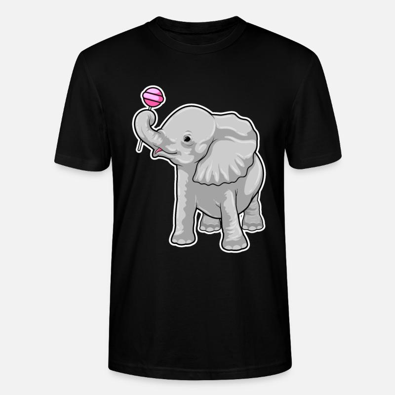 Sucettes d’éléphant - T-shirt bio CRAFTER Stanley Stella Unisexe - noir