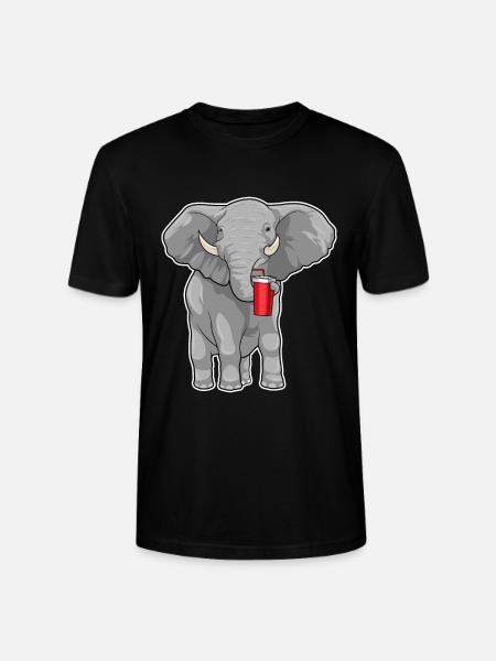 Elephant Mug to go - Stanley/Stella CRAFTER Unisex Organic T-Shirt - black