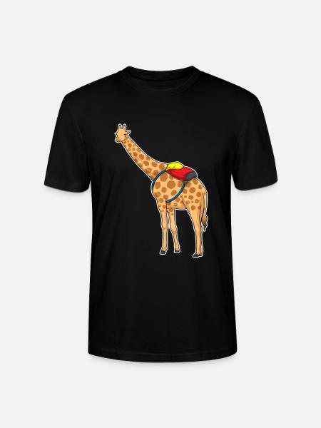Giraffe Student Backpack School - Stanley/Stella CRAFTER Unisex Organic T-Shirt - black