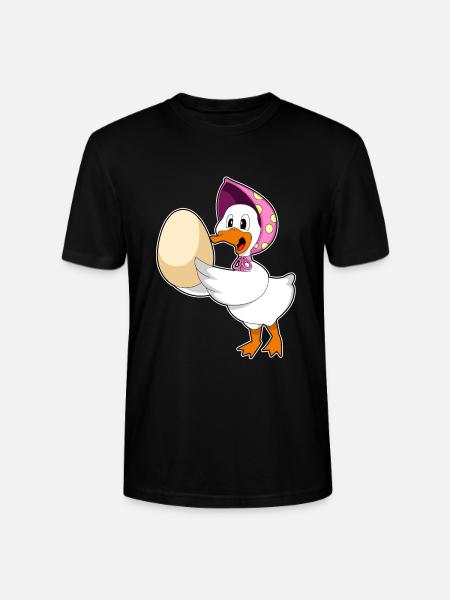Duck egg - Stanley/Stella CRAFTER Unisex Organic T-Shirt - black
