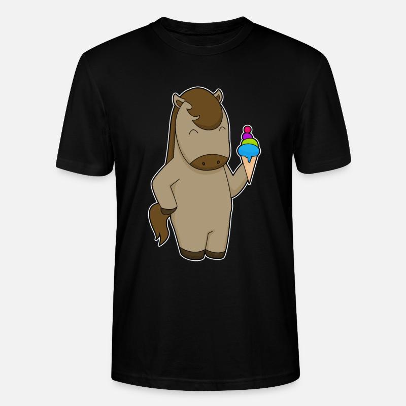 Pferd Waffeleis - Stanley/Stella Unisex Bio-T-Shirt CRAFTER - Schwarz