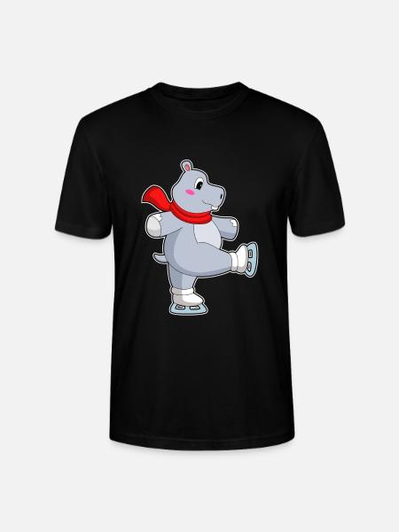 Patins à glace Hippo - T-shirt bio CRAFTER Stanley Stella Unisexe - noir
