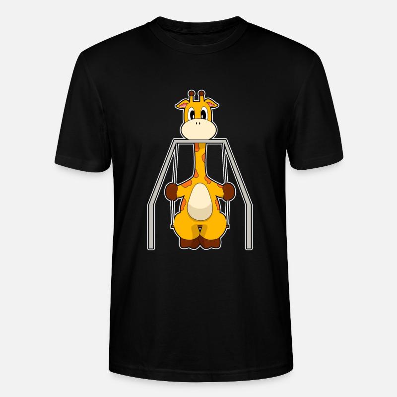 Balançoire girafe - T-shirt bio CRAFTER Stanley Stella Unisexe - noir
