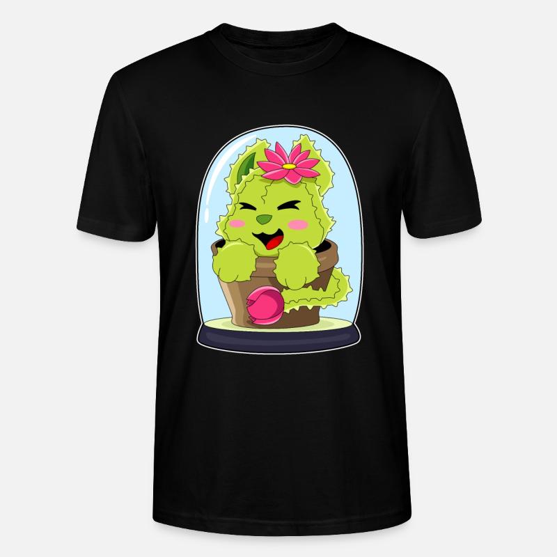 Cactus chat - T-shirt bio CRAFTER Stanley Stella Unisexe - noir