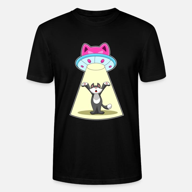 Vaisseau spatial pour chat - T-shirt bio CRAFTER Stanley Stella Unisexe - noir