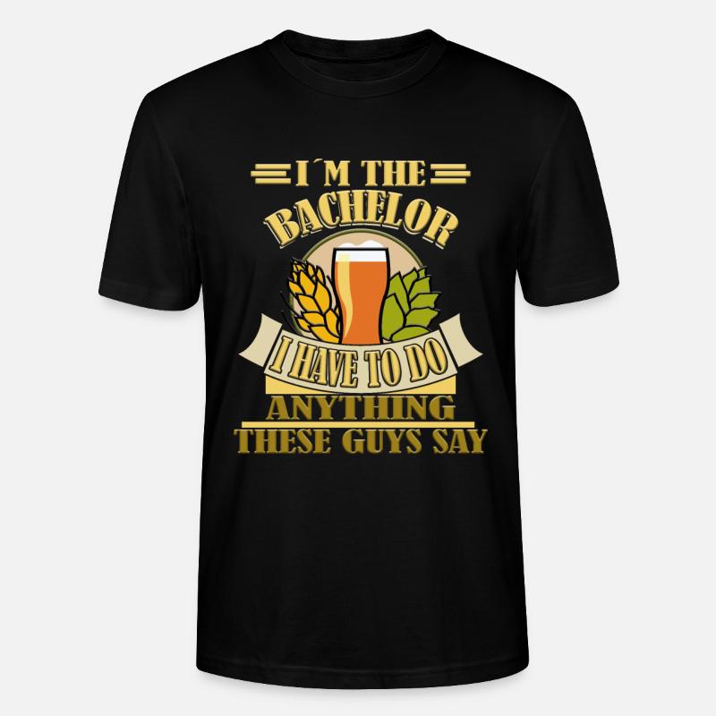 Junggesellen Bräutigam Bachelor Party - Stanley/Stella Unisex Bio-T-Shirt CRAFTER - Schwarz