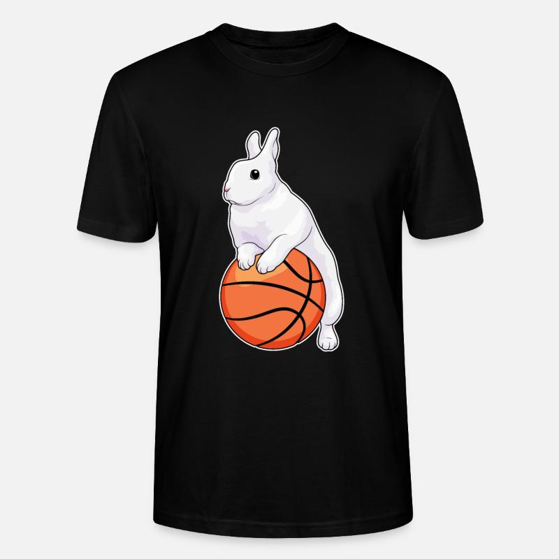 Lapin Basketteur Basketteur - T-shirt bio CRAFTER Stanley Stella Unisexe - noir