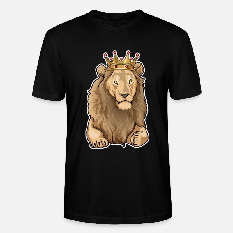 Couronne du Roi Lion - T-shirt bio CRAFTER Stanley Stella Unisexe - noir