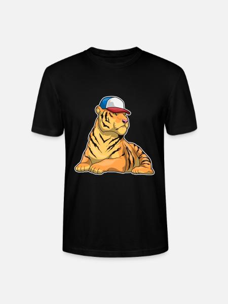 Tiger Student Cap School - Stanley/Stella CRAFTER Unisex Organic T-Shirt - black