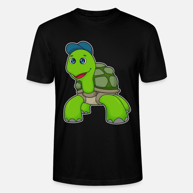 Schildkröte Cap - Stanley/Stella Unisex Bio-T-Shirt CRAFTER - Schwarz