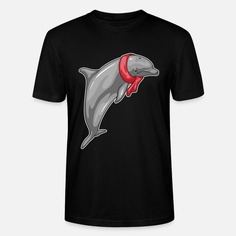 Foulard dauphin - T-shirt bio CRAFTER Stanley Stella Unisexe - noir