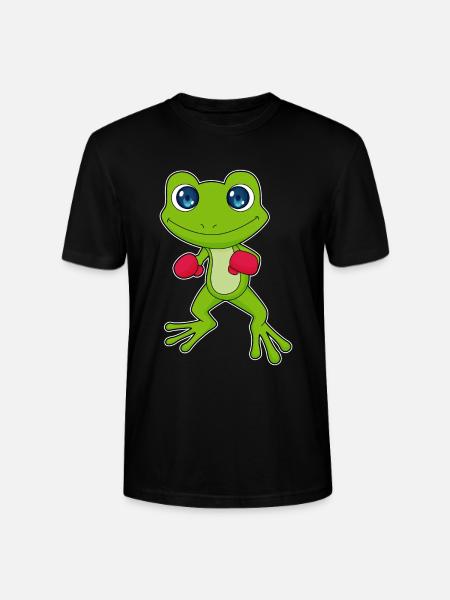 Frosch Boxer Boxhandschuhe Boxen - Stanley/Stella Unisex Bio-T-Shirt CRAFTER - Schwarz
