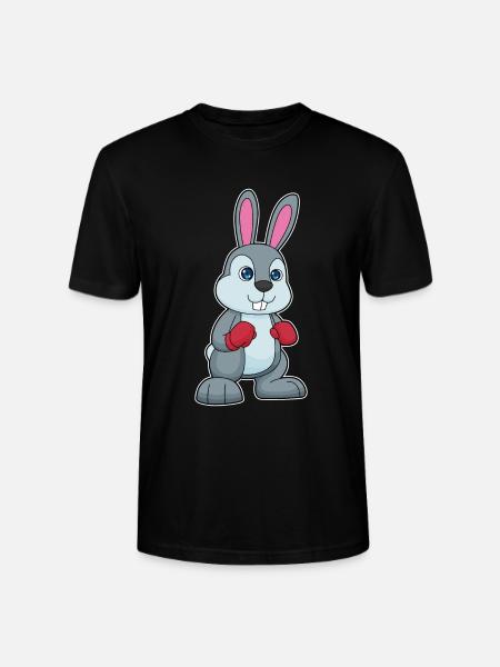 Hase Boxer Boxhandschuhe Boxen - Stanley/Stella Unisex Bio-T-Shirt CRAFTER - Schwarz