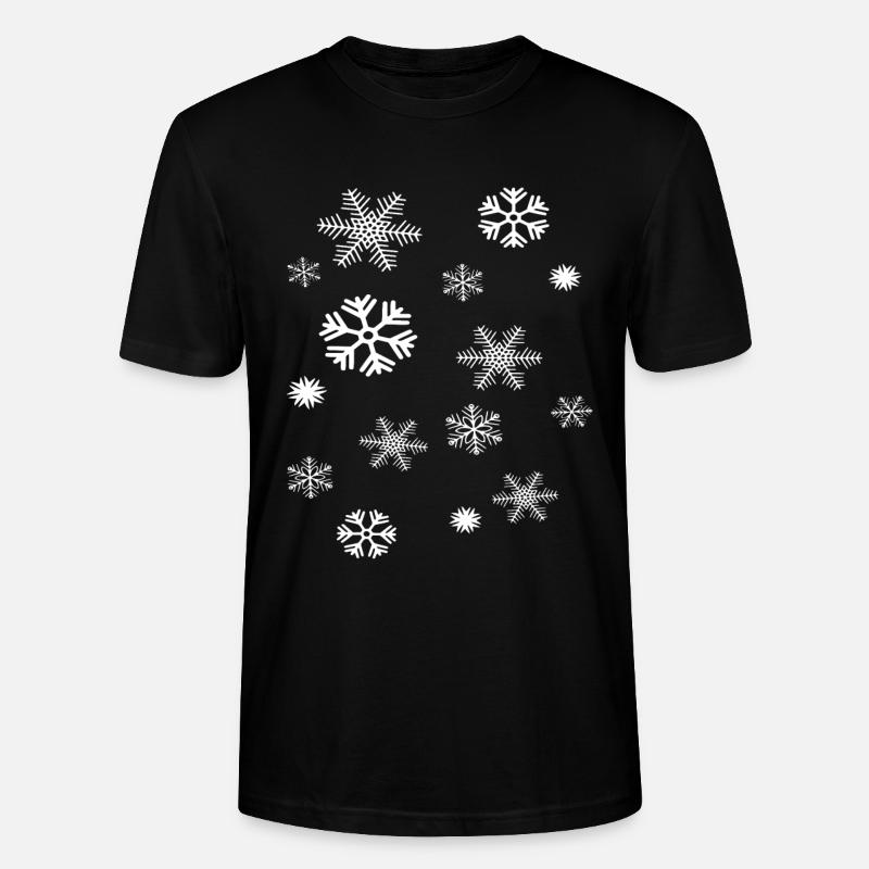 Flocons - T-shirt bio CRAFTER Stanley Stella Unisexe - noir