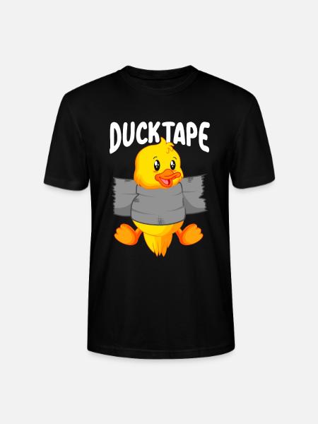 Duck Tape | Ducklings with duct tape - Stanley/Stella CRAFTER Unisex Organic T-Shirt - black