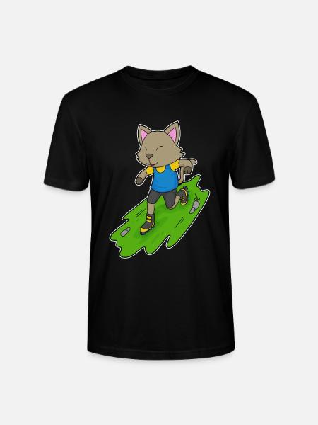 Katze Inline skating Inline skates - Stanley/Stella Unisex Bio-T-Shirt CRAFTER - Schwarz