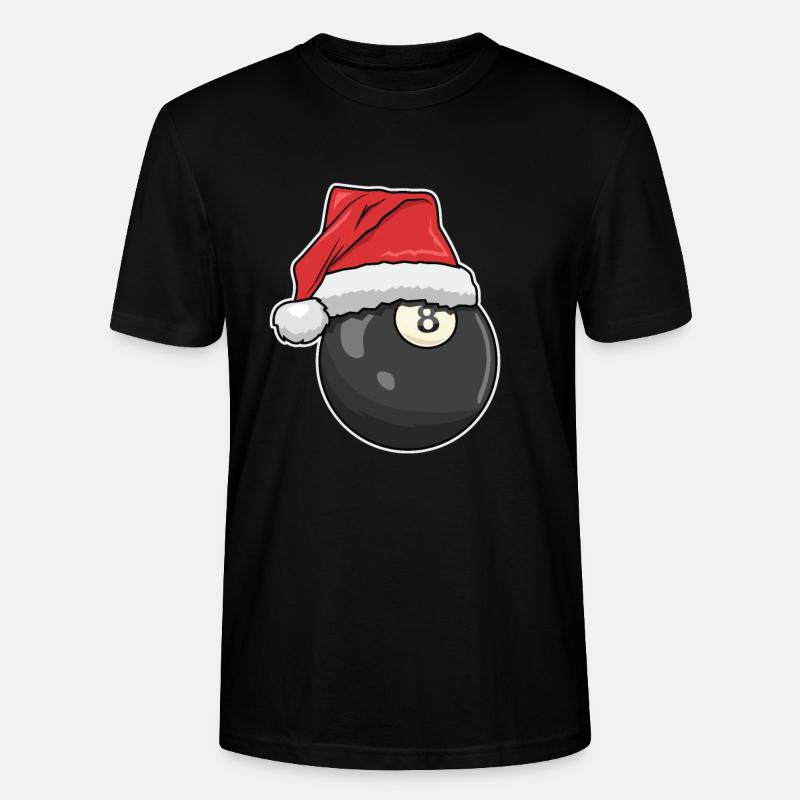 Billard de Noël - T-shirt bio CRAFTER Stanley Stella Unisexe - noir