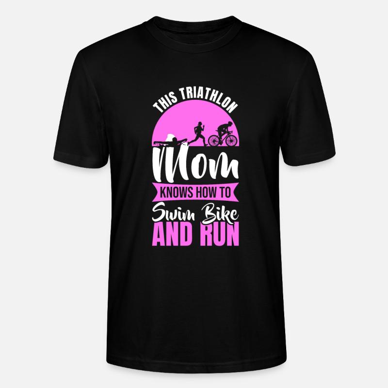 Triathlon Mutter - Stanley/Stella Unisex Bio-T-Shirt CRAFTER - Schwarz