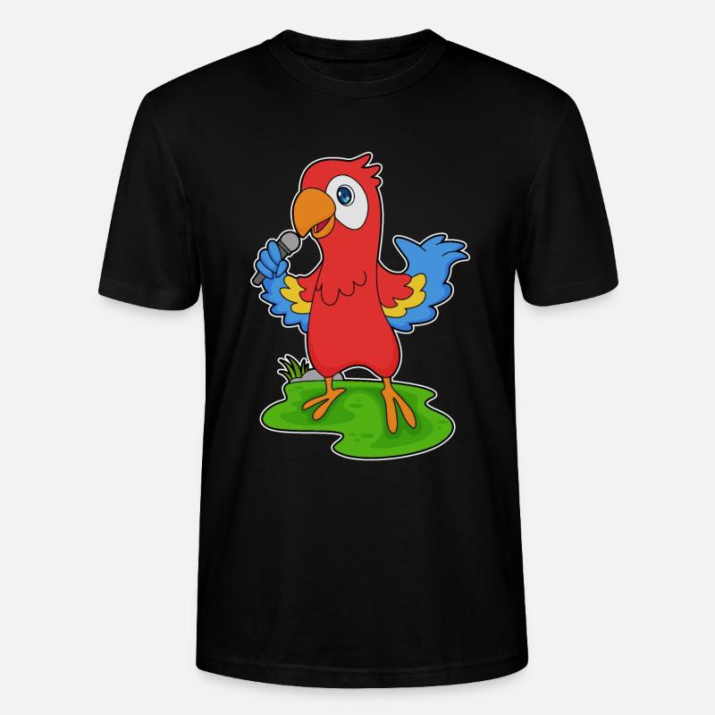 Parrot Singer Microphone Musique - T-shirt bio CRAFTER Stanley Stella Unisexe - noir