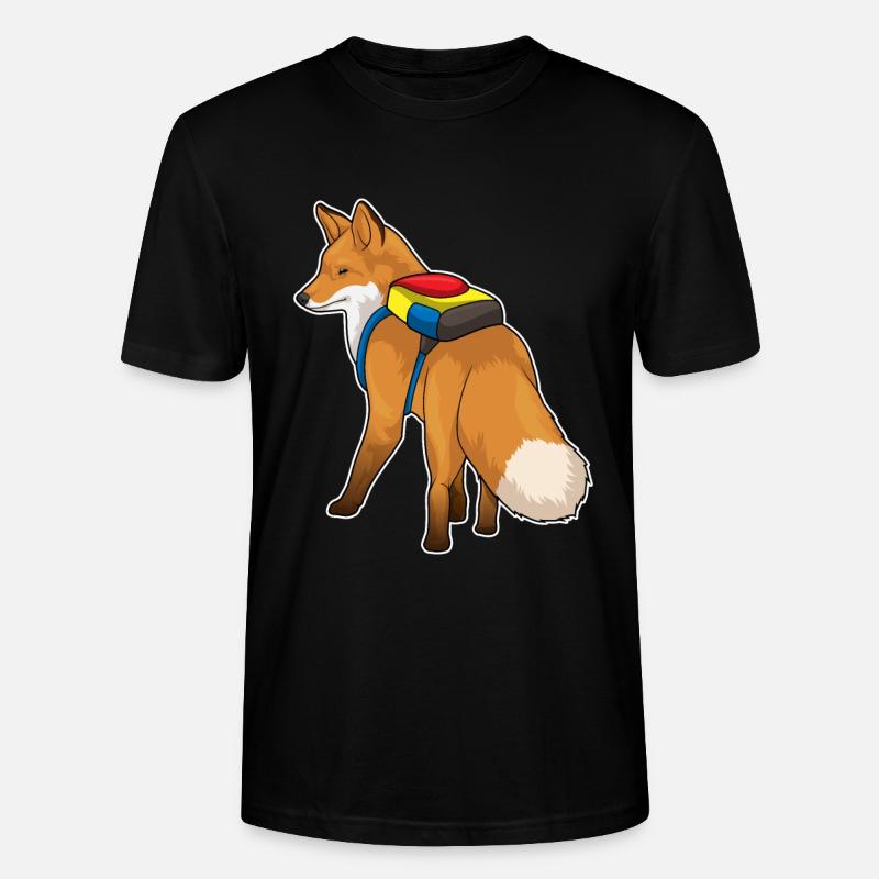 Fuchs Rucksack - Stanley/Stella Unisex Bio-T-Shirt CRAFTER - Schwarz
