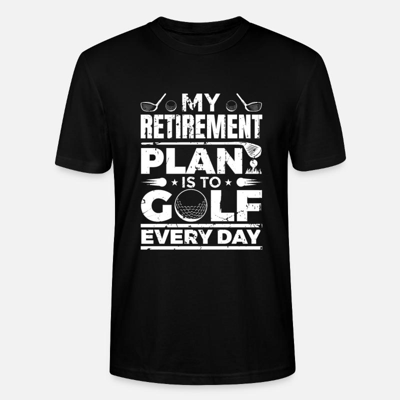 Retraite des golfeurs - T-shirt bio CRAFTER Stanley Stella Unisexe - noir