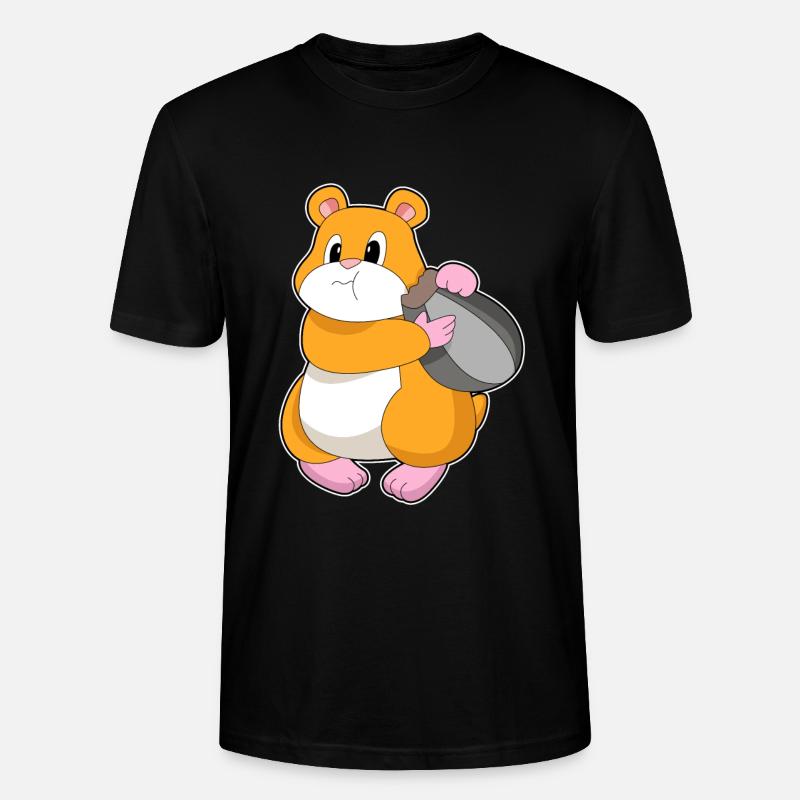 Hamster Noyer - T-shirt bio CRAFTER Stanley Stella Unisexe - noir
