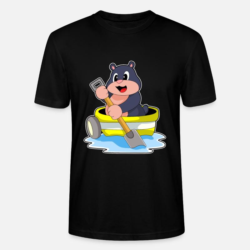 Mole Shovel Boat - T-shirt bio CRAFTER Stanley Stella Unisexe - noir