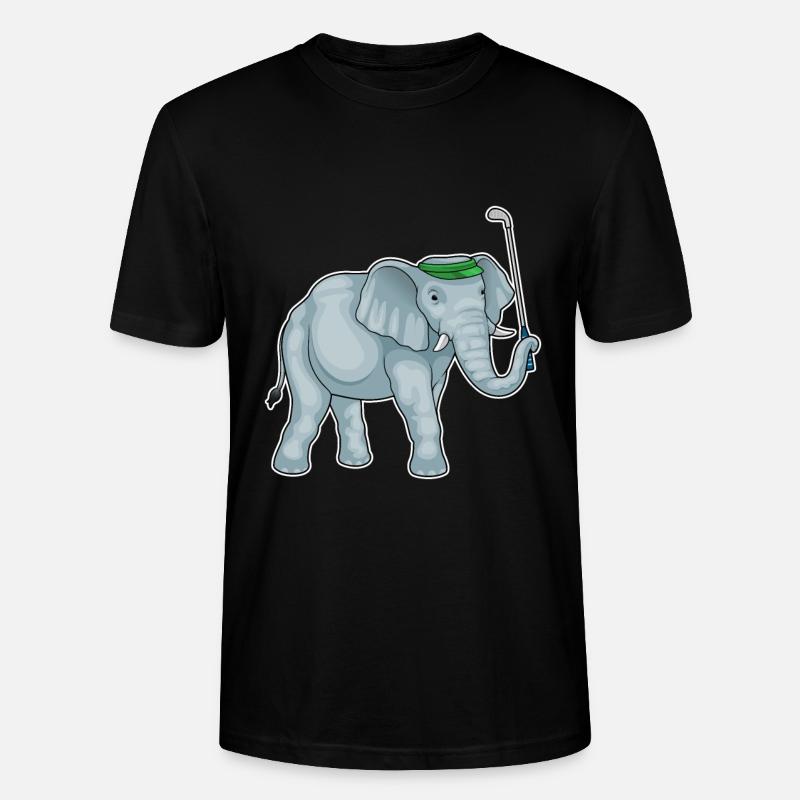 Elefant Golf Golfschläger - Stanley/Stella Unisex Bio-T-Shirt CRAFTER - Schwarz