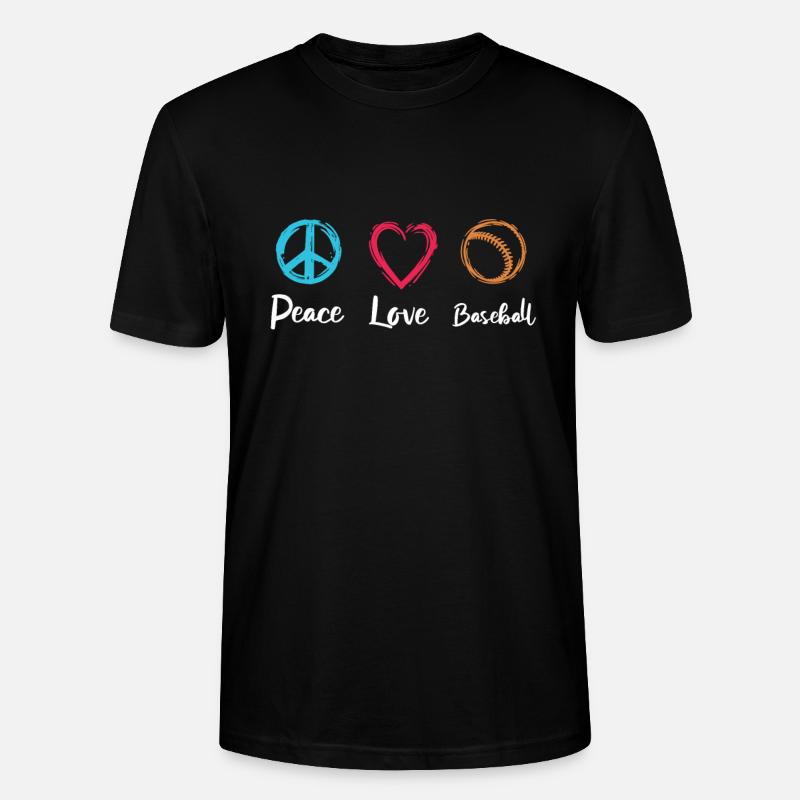 Baseball Liebe - Stanley/Stella Unisex Bio-T-Shirt CRAFTER - Schwarz