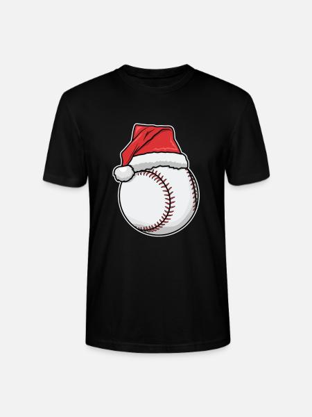 Baseball players Christmas - Stanley/Stella CRAFTER Unisex Organic T-Shirt - black