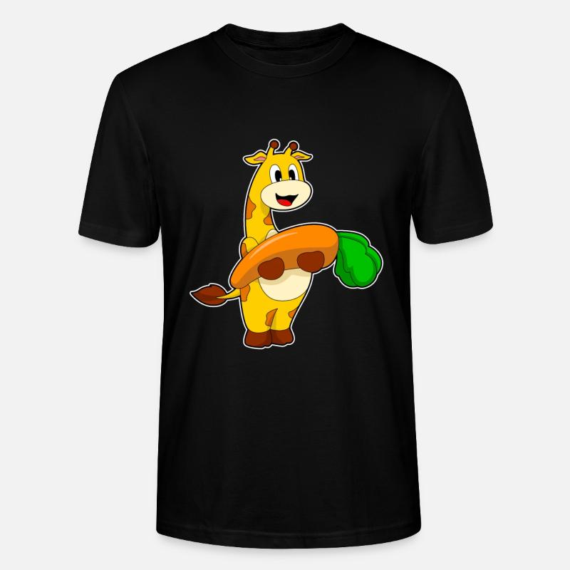 Girafe Carotte - T-shirt bio CRAFTER Stanley Stella Unisexe - noir