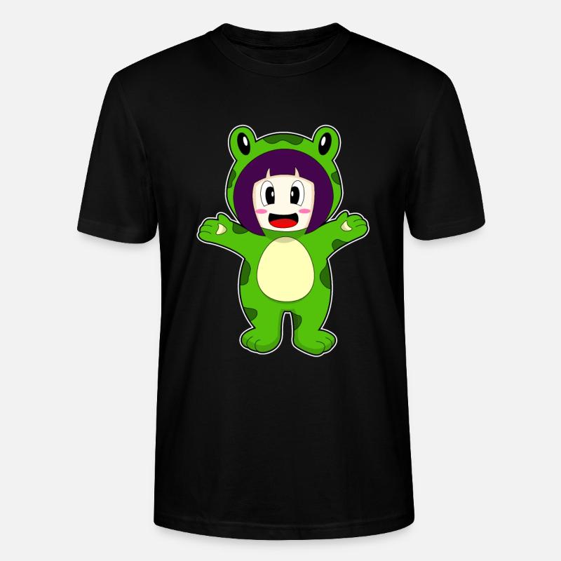 Frosch Mädchen Kostüm - Stanley/Stella Unisex Bio-T-Shirt CRAFTER - Schwarz