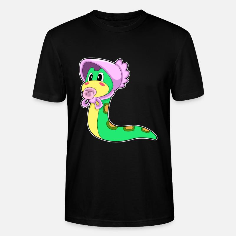 Sucette Serpent Bébé - T-shirt bio CRAFTER Stanley Stella Unisexe - noir