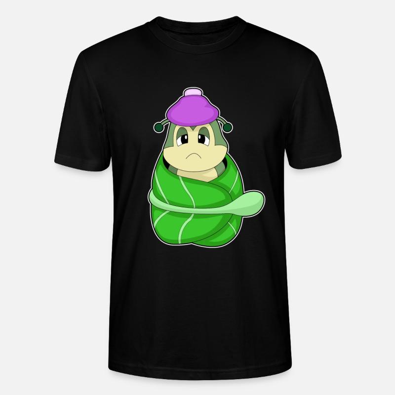 Raupe Blatt Krank - Stanley/Stella Unisex Bio-T-Shirt CRAFTER - Schwarz