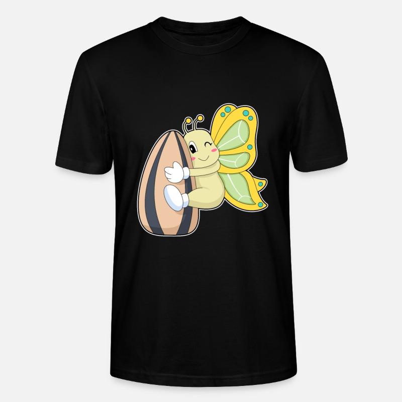 Schmetterling Samen - Stanley/Stella Unisex Bio-T-Shirt CRAFTER - Schwarz