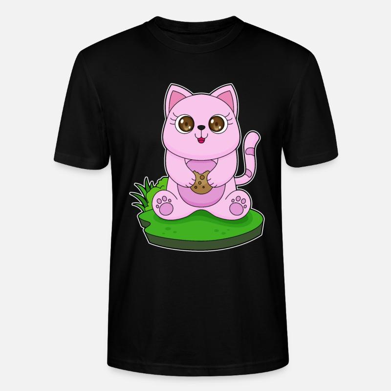 Cookie chat - T-shirt bio CRAFTER Stanley Stella Unisexe - noir