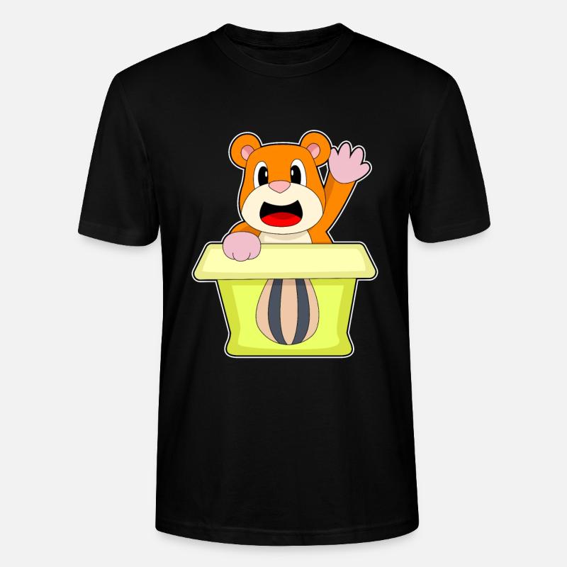 Hamster Karton - Stanley/Stella Unisex Bio-T-Shirt CRAFTER - Schwarz