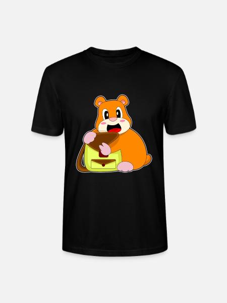 Hamster Handbag - Stanley/Stella CRAFTER Unisex Organic T-Shirt - black
