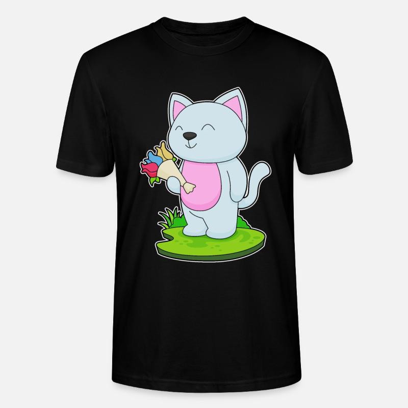 Bouquet de chat - T-shirt bio CRAFTER Stanley Stella Unisexe - noir