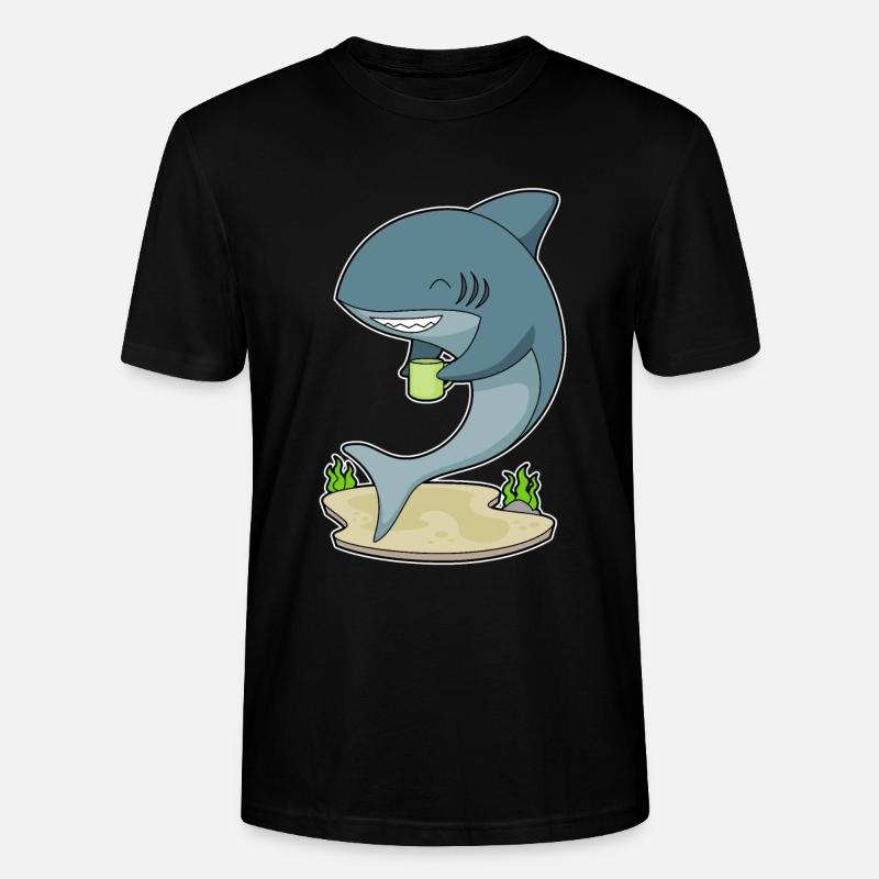 Hai Becher Kaffee - Stanley/Stella Unisex Bio-T-Shirt CRAFTER - Schwarz
